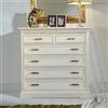 Comò Alto classico in legno PULCER, shabby-chic