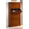 Scarpiera quattro ribalte, shabby-chic
