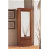 Armadio in legno una porta ACTOUSUS, noce-anticato