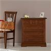 Comò piccolo classico Actousus, ciliegio-anticato