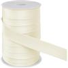 LEREATI Sbieco per Bordare 25mm x 50m Fettuccia in Raso Nastri in Sbieco per Cucito a Doppia Piega, Nastro per Tappezzeria per Cucito Bunting Cucitura Trapuntatura Orlatura (Bianco Sporco)
