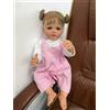 Dollify Bambola Reborn Betty 55 cm Bimba Realistica Corpo Intero Vinile Pelle 3D
