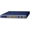PLANET GS-4210-24PL4C switch di rete Gestito L2/L4 Gigabit Ethernet [10/100/1000] Supporto Power over [PoE] 1U Blu (IPv6/IPv4, 24-Port Managed - 802.3at POE+ Switch + 4-Port Combo TP/SFP [440W] Warranty: 36M) [GS-4210-24PL4C]