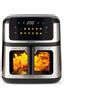 Ariete 4642 Air Fryer e Grill 10L Digital, 2100W, Doppia resistenza superiore e inferiore, Capacità XXXL 10L, 14 programmi di cottura, Pannello touch, Avvio ritardato, Timer, Finestra trasparente, fino a 200°C, Metal