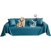 BXFUL Copridivano Impermeabile 1 2 3 4 Posti, Fodera Antiscivolo per Divani Stagionale, Lavabile Copertura Divano per Cani e Gatti, Protezione per Mobili in Salotto (Blu scuro,180X130cm)