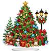 AIRDEA In Piedi Albero di Natale Diamond Painting Acrilico Doppia Faccia, Design Speciale Decorazione da Tavolo Natale Diamond Painting Kit Completo, Diamantini Crystal Art Decoro da Scrivania