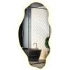 Generic Specchio Irregolare LED 50 x 100 cm da Parete Senza Cornice, Design Organico Moderno con Luce LED Neutra, Specchio Decorativo per Soggiorno, Camera e Ingresso