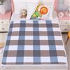 Hearda Traversa Letto Anziani Bambini Lavabile, Traversa Impermeabile per Incontinenza, Coprimaterasso Singolo Matrimoniale Riutilizzabile Traspirante Assorbente (Grigio Blu,150x200cm)