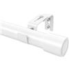 Dee.Romg Asta di supporto telescopica per tende, colore bianco, con diametro del tubo di 25 mm, per grandi vetri in showroom o showroom da 84 a 290 cm, lunghezza regolabile per montaggio a parete