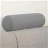 Rr tianshi Cuscino rotondo di supporto per divano, bracciolo, letto, divano, poggiatesta, cuscino lombare, supporto per testa, collo e gambe (15 x 15 x 60 cm, grigio B)