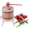 FIVMEN Spremiagrumi per frutta manuale da 12 l, con panno pressa a pressione e mandrino in metallo, spremiagrumi in acciaio inox, 7 l, spremiagrumi