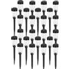 Aigostar Lampade Solari da Giardino 24 pcs 6500K Luce Bianca Freddo IP44 | Luci Solari Esterno Giardino per Prato/Corridoio/Patio, L58*W58*H345mm