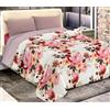 Tata Home Trapunta Invernale Piazza Mezza Imbottita in Morbida Microfibra Piumone Letto Trapuntato Caldo e Soffice Autunno Inverno Traspirante Anallergico Fantasia Fiori Mod.13 Rosa