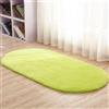 Treer Tappeto Ovale Salotto Moderno Pelo Corto Vello Berbero Lavabile Morbido Tappeti per Interni Morbidi Tappeti, per Soggiorno Divano Camera da Letto Home Decor (80x200cm,Verde)