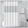 COSORO Tenda da doccia spessa 180 x 180 cm (impiombata bianca)