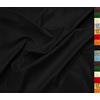 A-Express Tessuto in Morbida Ecopelle Spandex Elastico Finta Pelle Materiale Aspetto Opaco Vinile Similpelle 140cm 55 Larghezza 230 gsm Senso Unico Elastico Venduto al Metro - 100cm x 140cm Nero