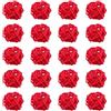 Hapivida 20 Pezzi Palline Decorative in Rattan, Palline di Vimini per Feste Giocattolo per Uccelli, Palline in Rattan Sfere Decorative per Ramoscello, Riempitivi per Vasi, Decorazioni Natalizie(Rosso)
