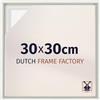 Dutch Frame Factory - Cornice a cassetta 30x30 cm Bianco Opaco - MDF | Cornice a cassetta per tele, Adatta per tele fino a 2 cm di spessore, Senza pannello posteriore né vetro, Made in Holland