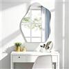 JMITHA Specchio asimmetrico, 45 x 60 cm, senza cornice, moderno | Specchio in vetro HD per bagno, camera da letto, soggiorno, decorazione da parete