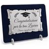 LO REALIZZO Targa Laurea Personalizzata Pergamena Incisa Regalo Dottore Lo Realizzo® | Regalo laurea dottore e dottoressa; pergamena incisa laser oro o argento; biglietto auguri incluso
