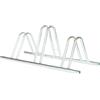 Rastrelliera portabici a 3 posti in ferro zincato con passaruota 5 cm 95x38x35/40 cm