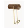woud Set di 2 ganci appendiabiti in legno di noce Around - Marrone