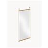 woud Specchio da parete in legno di quercia Craig - Argento