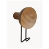 woud Set di 2 ganci appendiabiti in legno di noce Around - Marrone