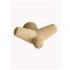 woud Set di 4 ganci appendiabiti in legno di quercia Tail - Bianco