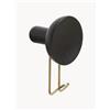woud Set di 2 ganci appendiabiti in legno di quercia Around - Nero