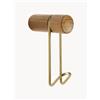 woud Set di 2 ganci appendiabiti in legno di quercia Around - Bianco