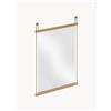 woud Specchio da parete in legno di quercia Craig - Argento