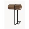 woud Set di 2 ganci appendiabiti in legno di noce Around - Marrone