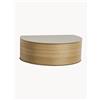 woud Set di 2 comodini da parete in legno con cassetto Wallie - Legno chiaro