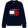 TOMMY JEANS Uomo Tommy Jeans Maglione Girocollo Cotone Reg Flag