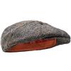 Borges & Scott Coppola Dingwall con 8 Spicchi - 100% Lana - Harris Tweed - Tessuta a Mano - Resistente all'Acqua