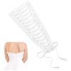 AHANDMAKER Kit corsetto da donna, 450 cm, cravatta posteriore per abito da sposa da sposa, passanti per abito da sposa da 48 cm, corsetto regolabile sul retro, kit con lacci per corsetto da sposa,