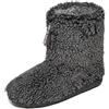 Bedroom Athletics Gosling - Pantofole da uomo in sherpa con punta di neve, chiusura a zip, in memory foam, resistenti, lavabili in lavatrice