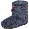 Bedroom Athletics Gosling - Pantofole da uomo in sherpa con punta di neve, chiusura a zip, in memory foam, resistenti, lavabili in lavatrice