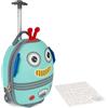 boppi Tiny Trekker Trolley Bagaglio a Mano Per Bambini Con Ruote e Manico Regolabile - Valigia Bagaglio a Mano Rigida Piccola da Cabina Asilo Scuola e Viaggio 17L