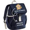MAYRA Zaino, Sacca Personalizzabile per Bambino e Bambina con Tasche Laterali | Zainetto, Cartella per Asilo Nido Scuola Materna | Personalizzato con Ricamo Nome e Disegno