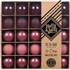 Holly & Jolly - Palline di Natale Dusty Rose Flow, 25 pezzi | Palline di Natale in vetro, circa 6 cm, decorazioni per l'albero di Natale in color prugna, trasparenti, opache e lucide