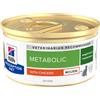 HILL'S PRESCRIPTION DIET GATTO METABOLIC MOUSSE AL POLLO DA 85 GR IN LATTINA | 85G