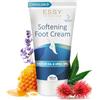 Essy Crema Piedi 125 ml, Cura Piedi con Urea 10% per Talloni Screpolati | Idratante con Olio di Ricino, Formula Non Grassa ad Assorbimento Rapido