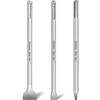 Monkey King Bar SDS-Max - Set di 3 scalpelli a punta, piatti e scalpelli (400 mm) per martello SDS Max, utilizzato per conecretti, mattoni, muratura, granito, compatibile