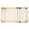 Safetots Divisorio Multipannello in Legno, Fino a 136cm, Legno Naturale, 76cm di Altezza, Barriera Versatile a più Pannelli, Divisorio per Stanze con Cancelletto per Bambini e Neonati