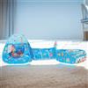 NONE IMBABY Tenda Giocattolo con Piscina di Palline per Interni 3 in 1, Tenda per Bambini Pieghevole, Tunnel per Gattonare, Tenda da Campeggio per Esterni, Casa per la Stanza dei Bambini