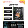 HUANANZHI Scheda Madre HUANANZHI X99 F8 LGA 2011-3 XEON X99, Supporta Serie Completa Intel E5, Memoria DDR4 RECC/NON-ECC, NVME, USB3.0, ATX Server