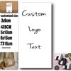 NONE 50-100 pezzi: adesivi personalizzati con logo aziendale, perfetti come regali di ringraziamento, per decorazioni di matrimoni, compleanni, battesimi e per personalizzare le confezioni.