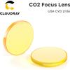 Cloudray Obiettivo di messa a fuoco USA CVD ZnSe DIA 12 15 18 19.05 20 FL 38.1 50.8 63.5 76.2 101.6 127mm per macchina da taglio per incisione laser CO2